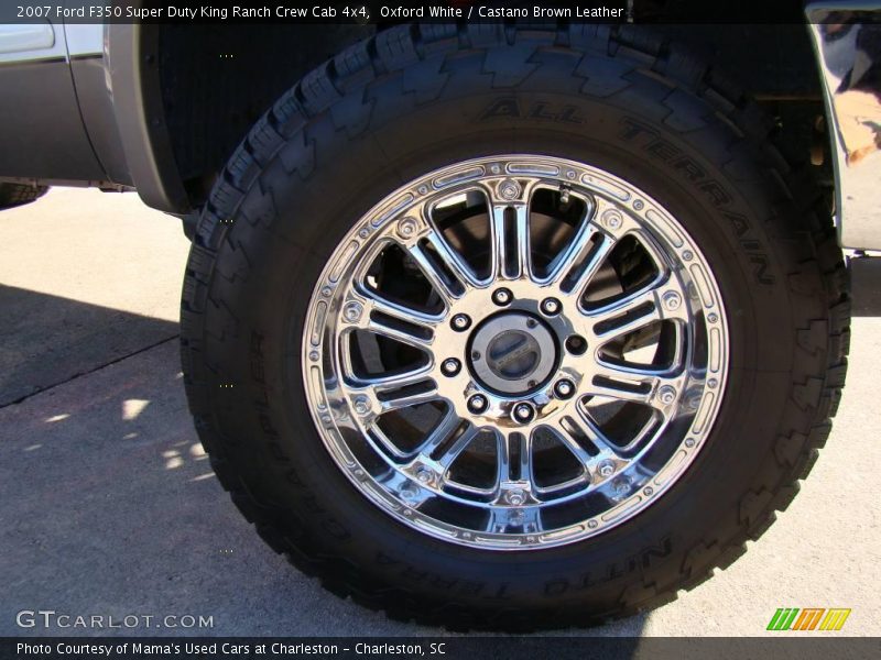 Oxford White / Castano Brown Leather 2007 Ford F350 Super Duty King Ranch Crew Cab 4x4