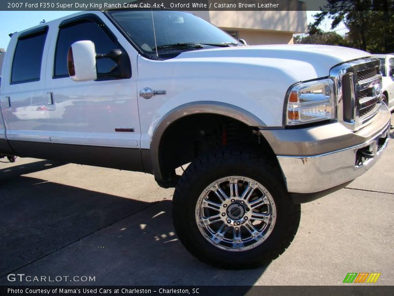 Oxford White / Castano Brown Leather 2007 Ford F350 Super Duty King Ranch Crew Cab 4x4
