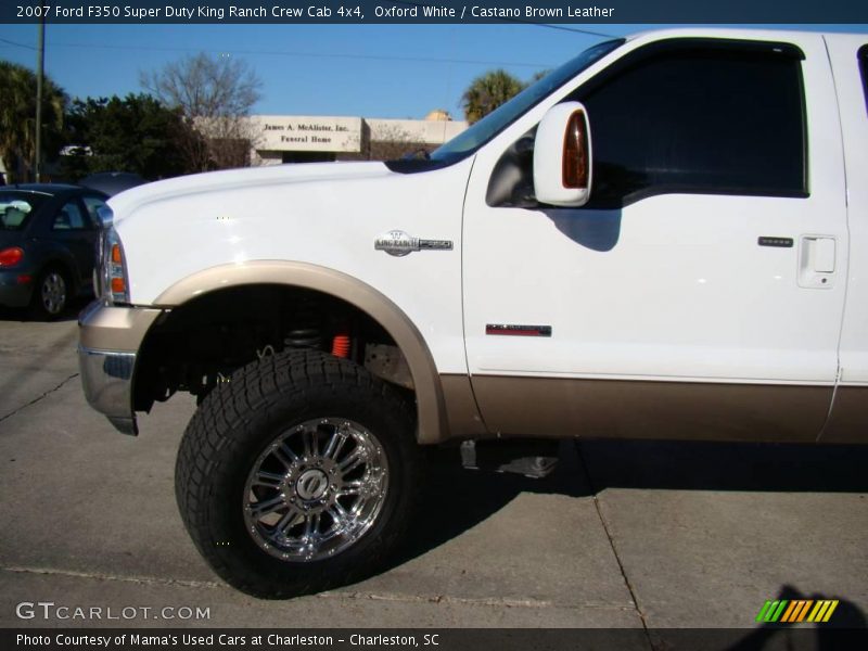 Oxford White / Castano Brown Leather 2007 Ford F350 Super Duty King Ranch Crew Cab 4x4