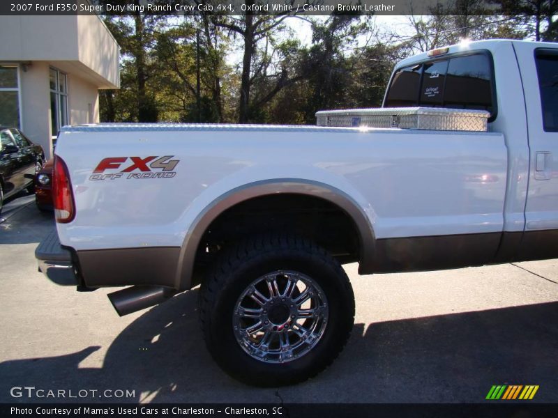 Oxford White / Castano Brown Leather 2007 Ford F350 Super Duty King Ranch Crew Cab 4x4