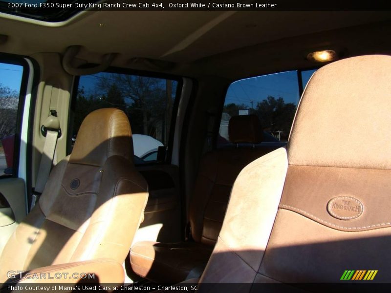 Oxford White / Castano Brown Leather 2007 Ford F350 Super Duty King Ranch Crew Cab 4x4