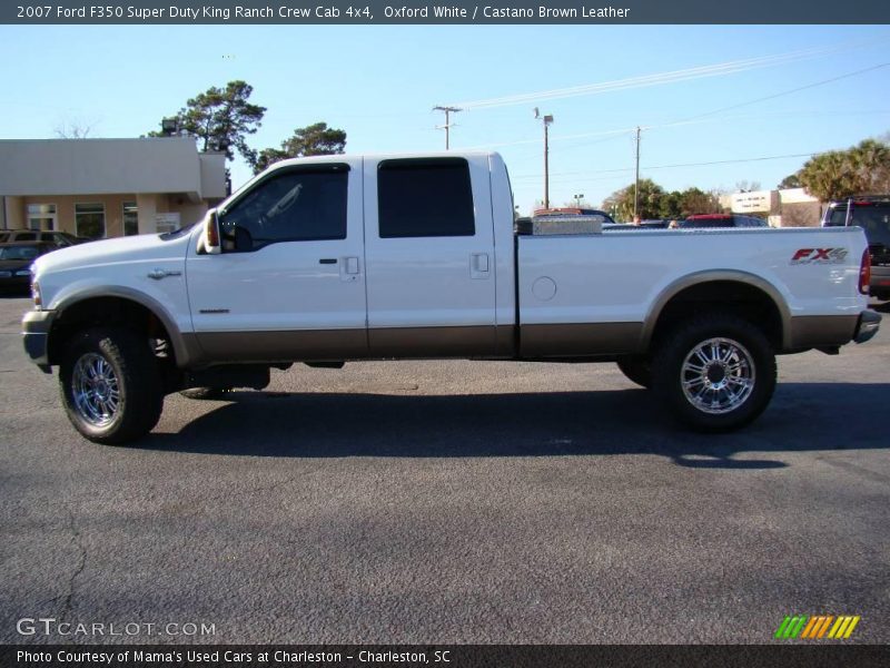 Oxford White / Castano Brown Leather 2007 Ford F350 Super Duty King Ranch Crew Cab 4x4
