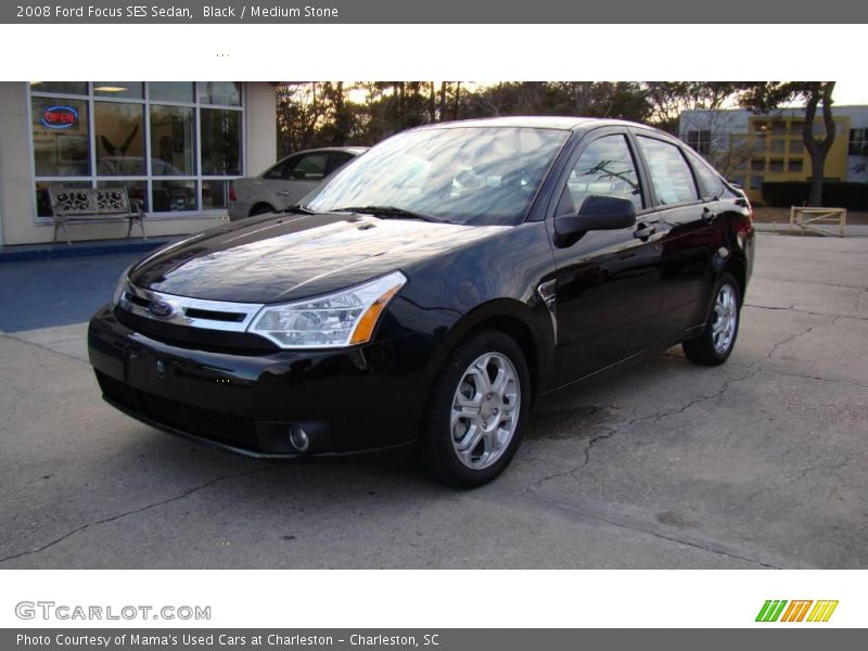 Black / Medium Stone 2008 Ford Focus SES Sedan