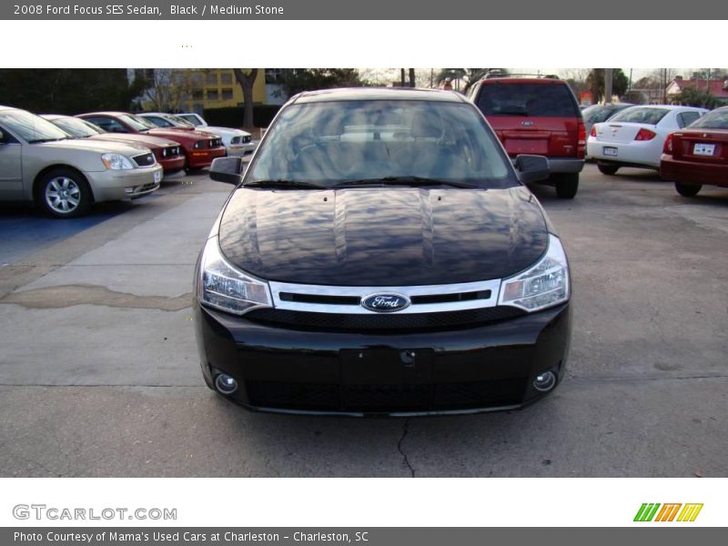 Black / Medium Stone 2008 Ford Focus SES Sedan
