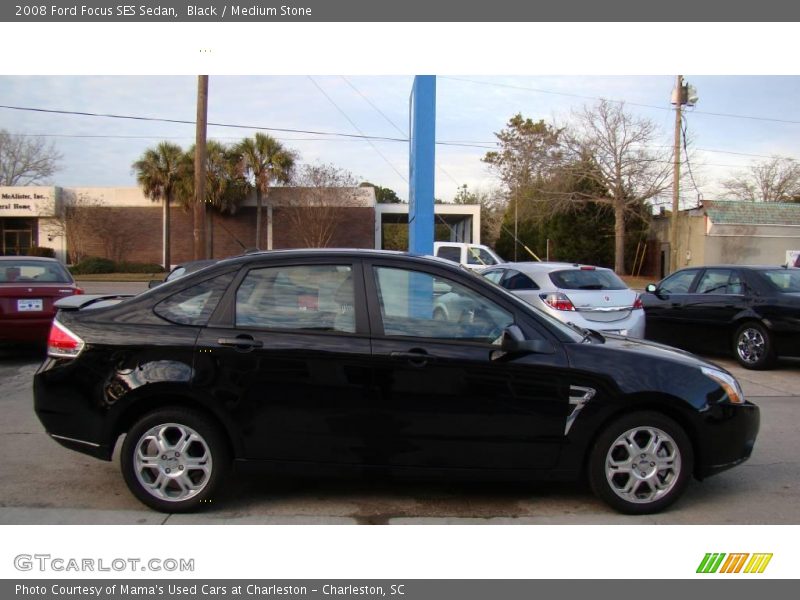 Black / Medium Stone 2008 Ford Focus SES Sedan