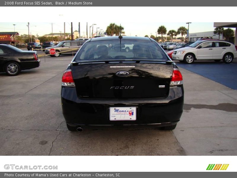Black / Medium Stone 2008 Ford Focus SES Sedan