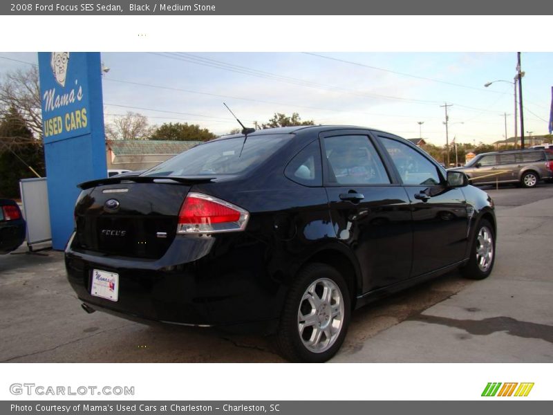 Black / Medium Stone 2008 Ford Focus SES Sedan