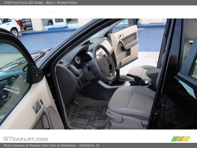 Black / Medium Stone 2008 Ford Focus SES Sedan