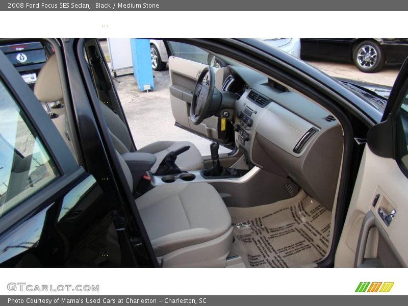 Black / Medium Stone 2008 Ford Focus SES Sedan