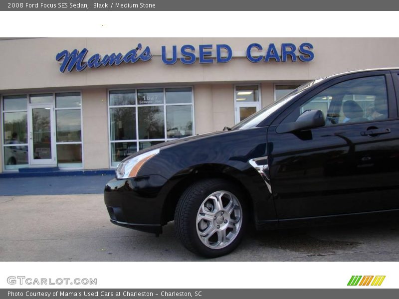 Black / Medium Stone 2008 Ford Focus SES Sedan