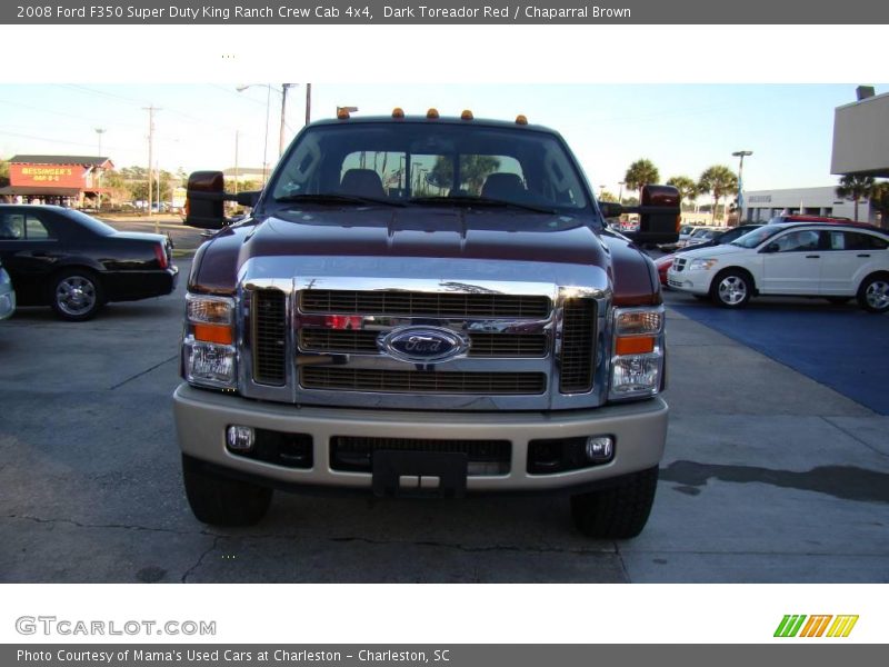 Dark Toreador Red / Chaparral Brown 2008 Ford F350 Super Duty King Ranch Crew Cab 4x4