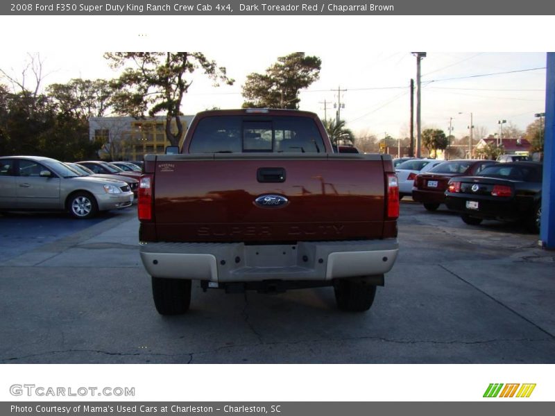 Dark Toreador Red / Chaparral Brown 2008 Ford F350 Super Duty King Ranch Crew Cab 4x4