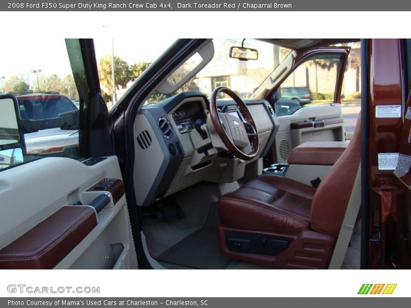 Dark Toreador Red / Chaparral Brown 2008 Ford F350 Super Duty King Ranch Crew Cab 4x4