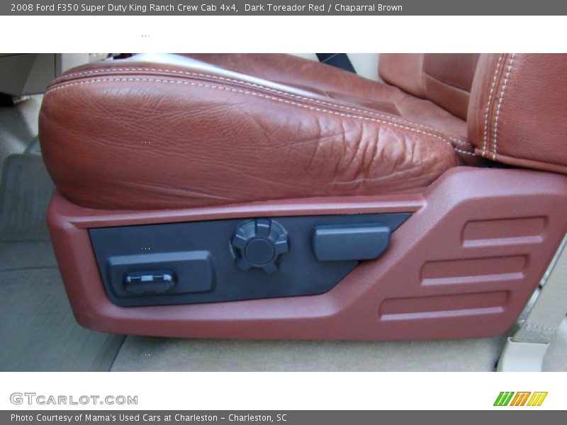 Dark Toreador Red / Chaparral Brown 2008 Ford F350 Super Duty King Ranch Crew Cab 4x4
