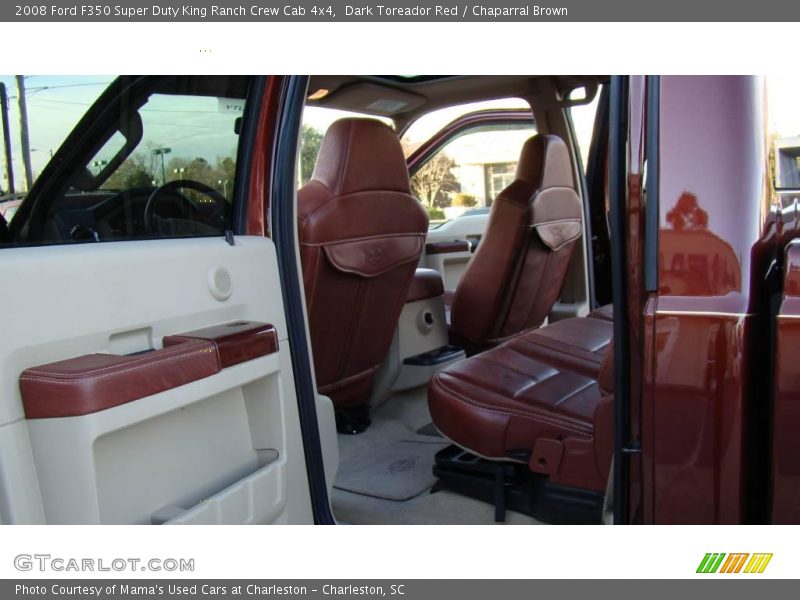 Dark Toreador Red / Chaparral Brown 2008 Ford F350 Super Duty King Ranch Crew Cab 4x4