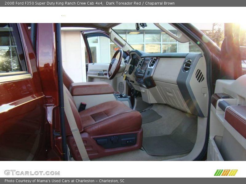 Dark Toreador Red / Chaparral Brown 2008 Ford F350 Super Duty King Ranch Crew Cab 4x4