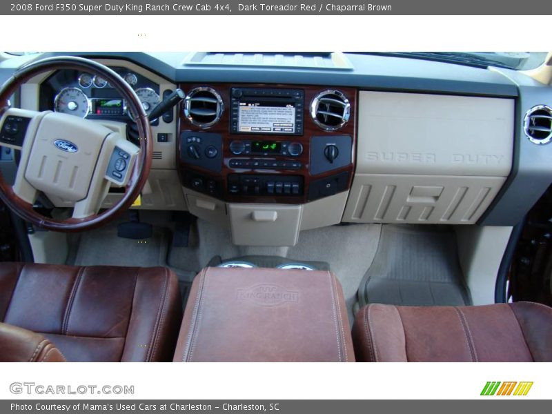 Dark Toreador Red / Chaparral Brown 2008 Ford F350 Super Duty King Ranch Crew Cab 4x4