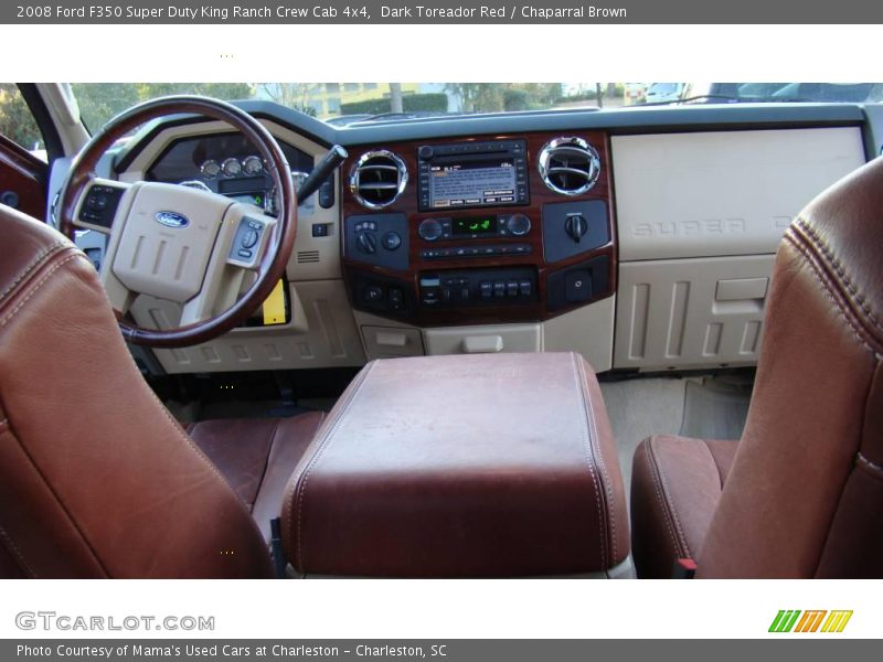 Dark Toreador Red / Chaparral Brown 2008 Ford F350 Super Duty King Ranch Crew Cab 4x4