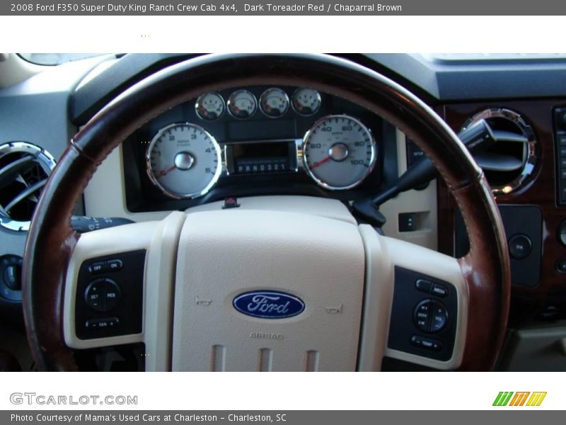 Dark Toreador Red / Chaparral Brown 2008 Ford F350 Super Duty King Ranch Crew Cab 4x4