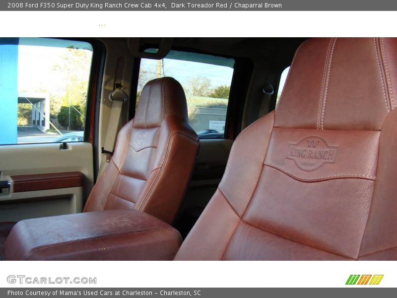 Dark Toreador Red / Chaparral Brown 2008 Ford F350 Super Duty King Ranch Crew Cab 4x4