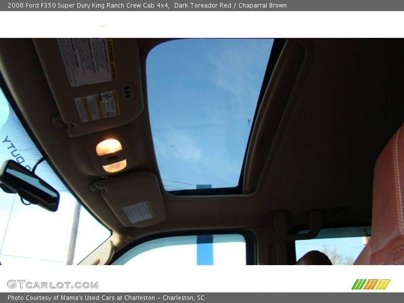 Dark Toreador Red / Chaparral Brown 2008 Ford F350 Super Duty King Ranch Crew Cab 4x4