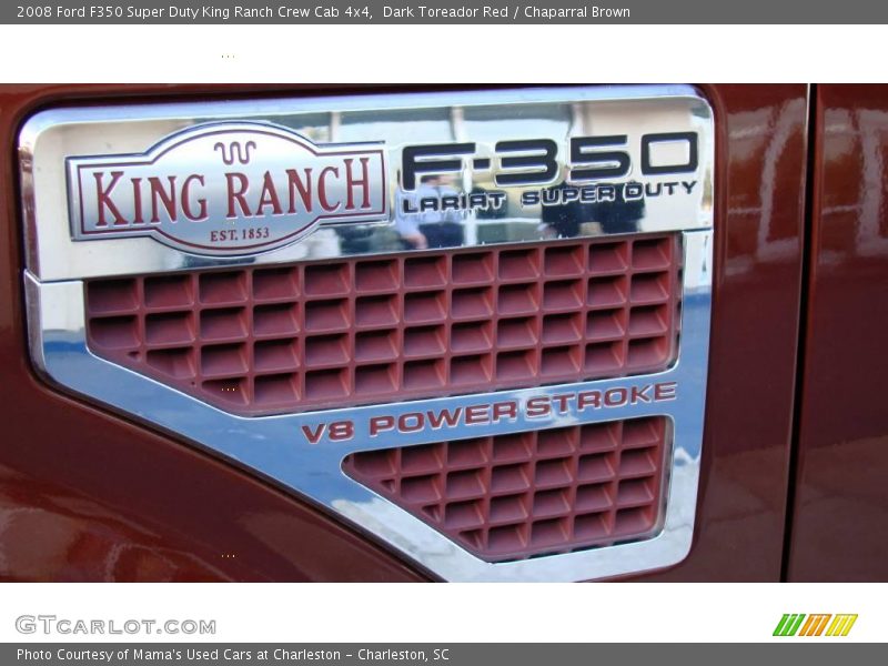 Dark Toreador Red / Chaparral Brown 2008 Ford F350 Super Duty King Ranch Crew Cab 4x4