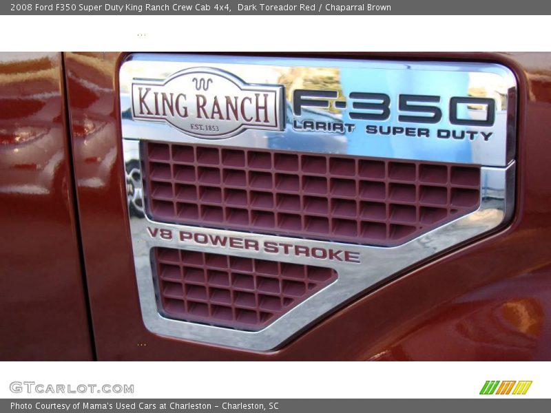 Dark Toreador Red / Chaparral Brown 2008 Ford F350 Super Duty King Ranch Crew Cab 4x4