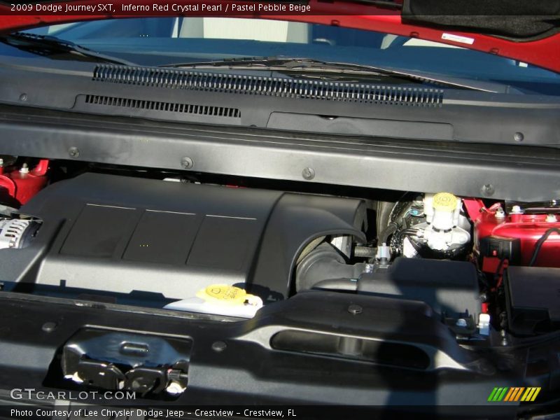 Inferno Red Crystal Pearl / Pastel Pebble Beige 2009 Dodge Journey SXT