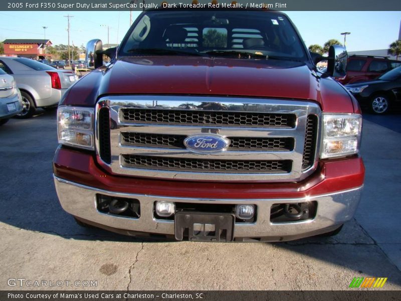 Dark Toreador Red Metallic / Medium Flint 2005 Ford F350 Super Duty Lariat SuperCab Dually
