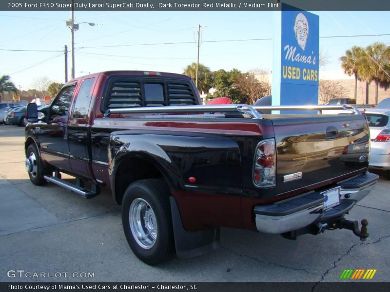 Dark Toreador Red Metallic / Medium Flint 2005 Ford F350 Super Duty Lariat SuperCab Dually