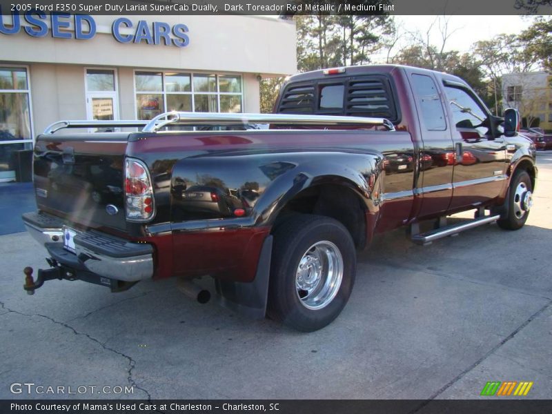 Dark Toreador Red Metallic / Medium Flint 2005 Ford F350 Super Duty Lariat SuperCab Dually
