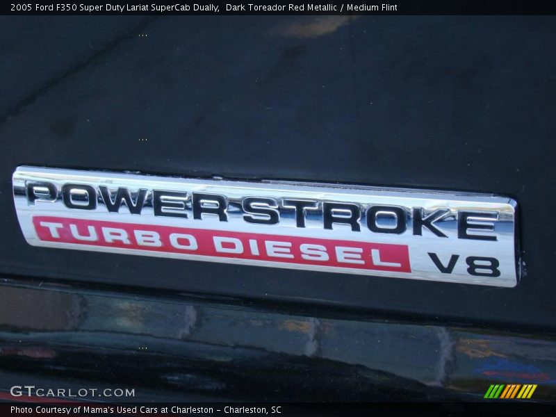 Dark Toreador Red Metallic / Medium Flint 2005 Ford F350 Super Duty Lariat SuperCab Dually