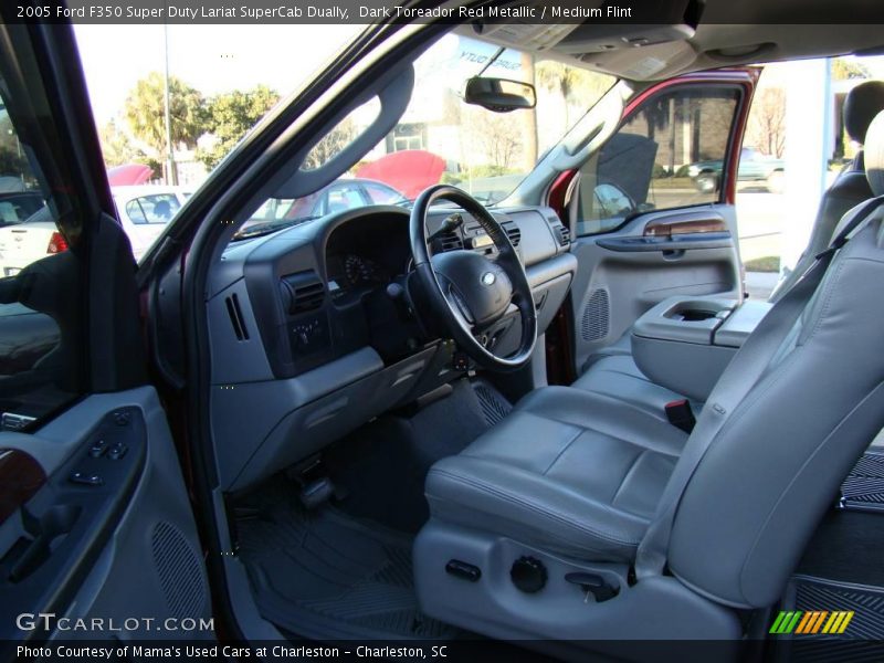 Dark Toreador Red Metallic / Medium Flint 2005 Ford F350 Super Duty Lariat SuperCab Dually