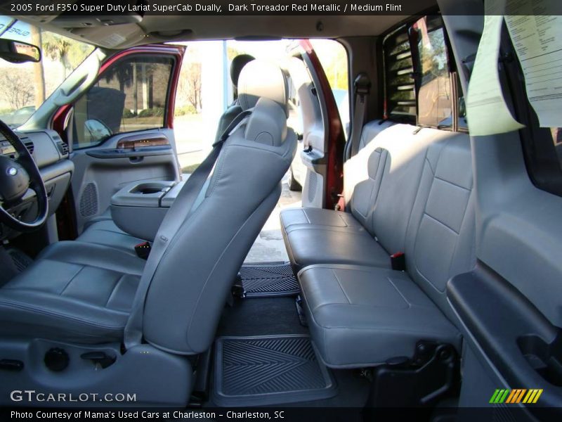 Dark Toreador Red Metallic / Medium Flint 2005 Ford F350 Super Duty Lariat SuperCab Dually