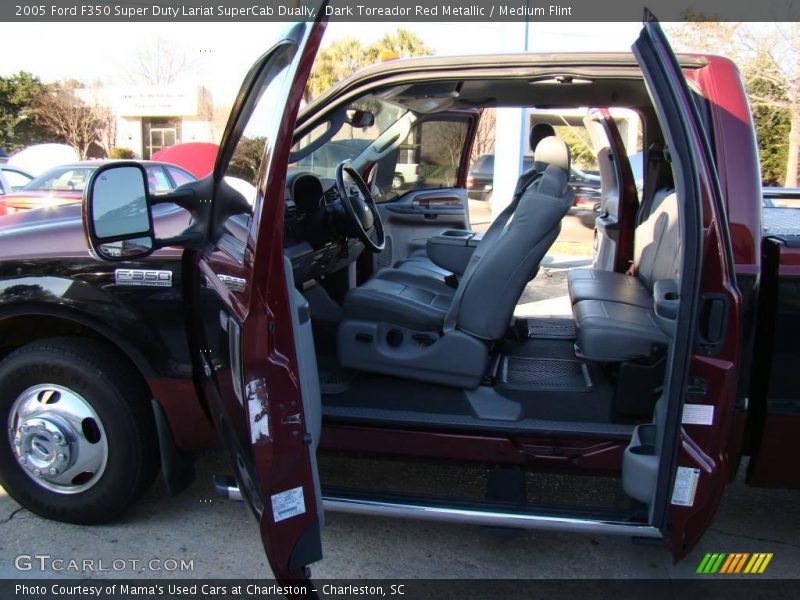 Dark Toreador Red Metallic / Medium Flint 2005 Ford F350 Super Duty Lariat SuperCab Dually