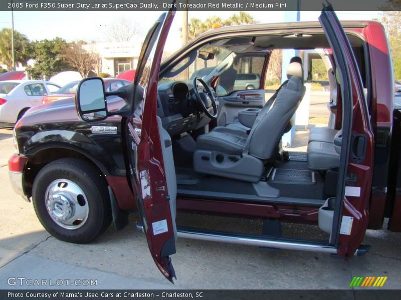 Dark Toreador Red Metallic / Medium Flint 2005 Ford F350 Super Duty Lariat SuperCab Dually