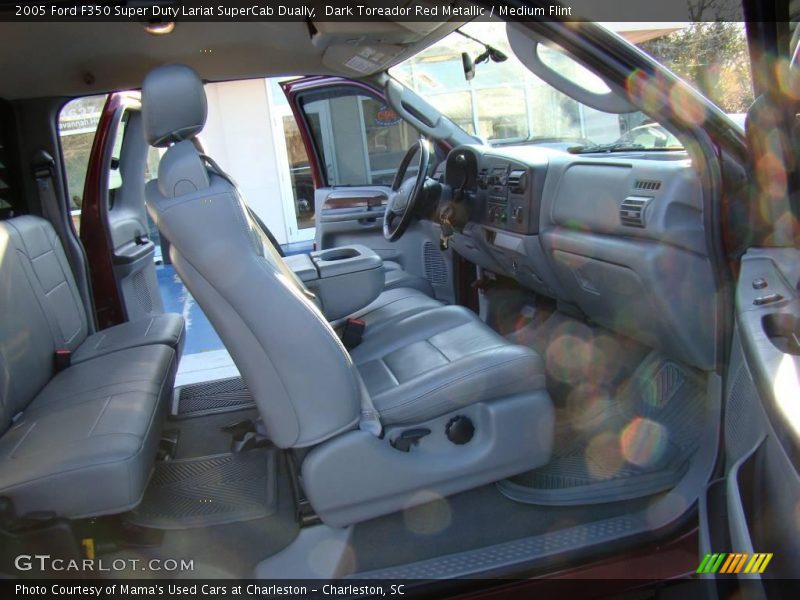 Dark Toreador Red Metallic / Medium Flint 2005 Ford F350 Super Duty Lariat SuperCab Dually