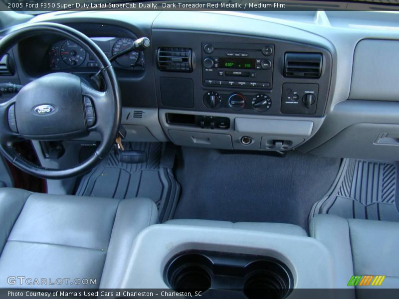Dark Toreador Red Metallic / Medium Flint 2005 Ford F350 Super Duty Lariat SuperCab Dually