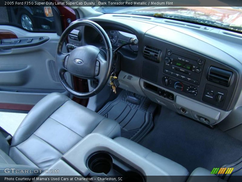 Dark Toreador Red Metallic / Medium Flint 2005 Ford F350 Super Duty Lariat SuperCab Dually