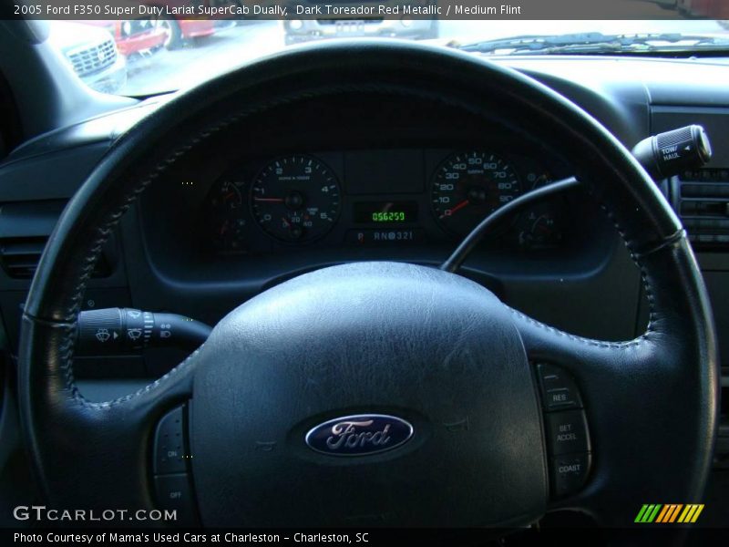 Dark Toreador Red Metallic / Medium Flint 2005 Ford F350 Super Duty Lariat SuperCab Dually