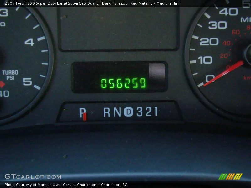 Dark Toreador Red Metallic / Medium Flint 2005 Ford F350 Super Duty Lariat SuperCab Dually