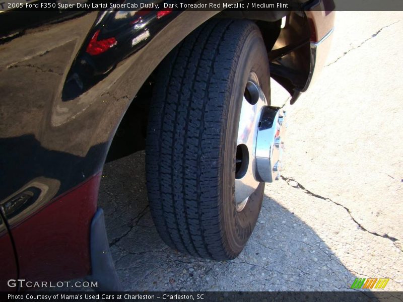 Dark Toreador Red Metallic / Medium Flint 2005 Ford F350 Super Duty Lariat SuperCab Dually