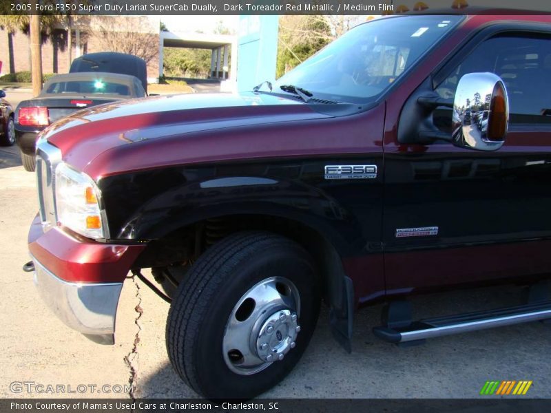 Dark Toreador Red Metallic / Medium Flint 2005 Ford F350 Super Duty Lariat SuperCab Dually