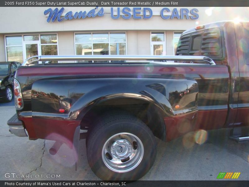 Dark Toreador Red Metallic / Medium Flint 2005 Ford F350 Super Duty Lariat SuperCab Dually