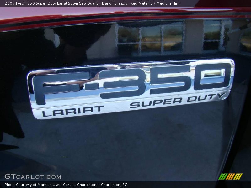 Dark Toreador Red Metallic / Medium Flint 2005 Ford F350 Super Duty Lariat SuperCab Dually