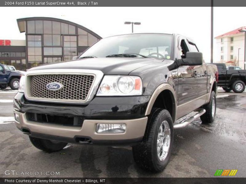 Black / Tan 2004 Ford F150 Lariat SuperCrew 4x4