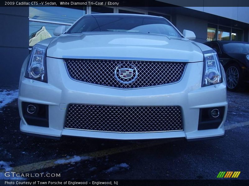 White Diamond Tri-Coat / Ebony 2009 Cadillac CTS -V Sedan