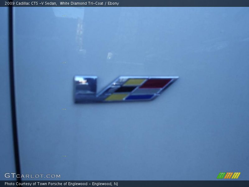 White Diamond Tri-Coat / Ebony 2009 Cadillac CTS -V Sedan