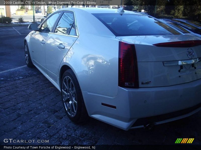White Diamond Tri-Coat / Ebony 2009 Cadillac CTS -V Sedan