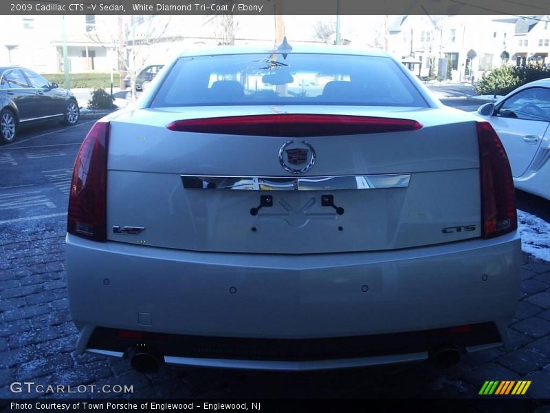 White Diamond Tri-Coat / Ebony 2009 Cadillac CTS -V Sedan